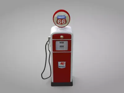 Vintage Fuel Dispenser 3D model