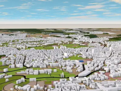 Jerusalem City Low-poly 3D model