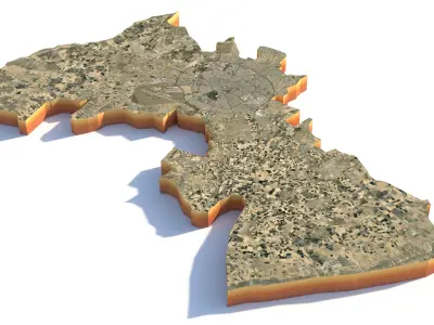 Erbil City in Iraq 3D model