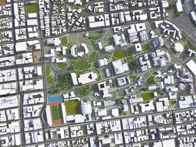 Berkeley Low-poly 3D model