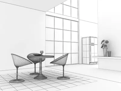 Breakfast Room 01 3D model