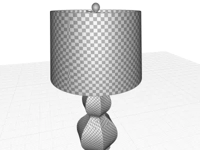 Hillcroft Ceramic Table Lamp 3D model
