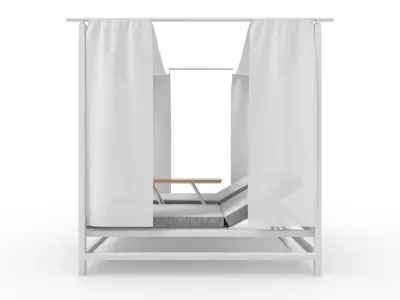 Poolside Cabana 14 3D model