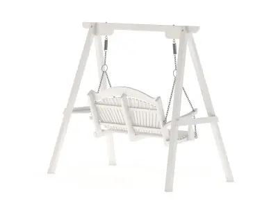 Wooden Swing Chair 004 3D model