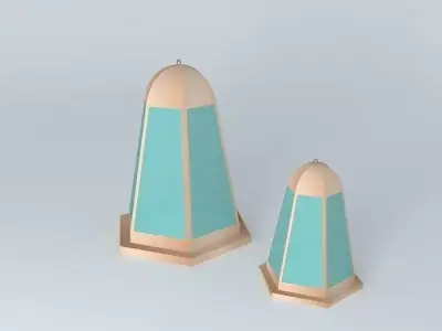 flashlight pair of gold candlesticks Free 3D model