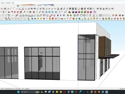 Retail shop Building model 3D model