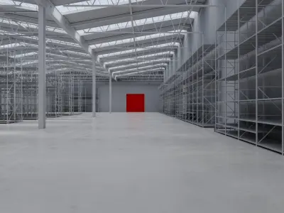 Warehouse Interior 8 Low-poly 3D model