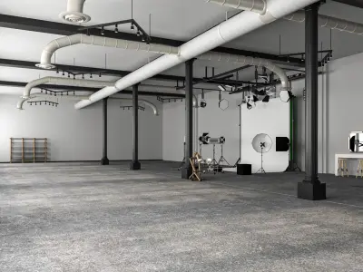 Photography Studio Scene 2 3D model