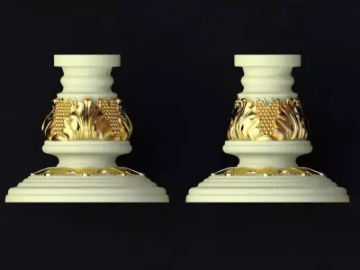 leg High quality 3d models for processing on a cnc machine 3D model 19