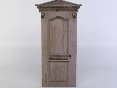 Door wooden Low-poly 3D model purchase