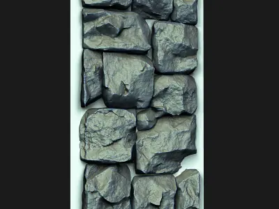 Stone VDM Brushes Vol 2 Low-poly 3D model