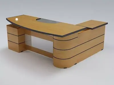 Executive Desk 02 3D model