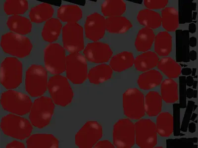 Retro Necklace Low-poly 3D model