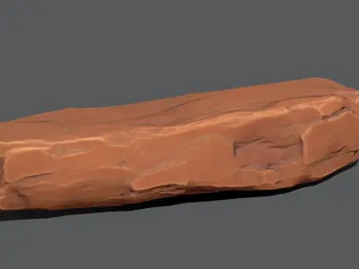 Rock Stone Low-poly 3D model