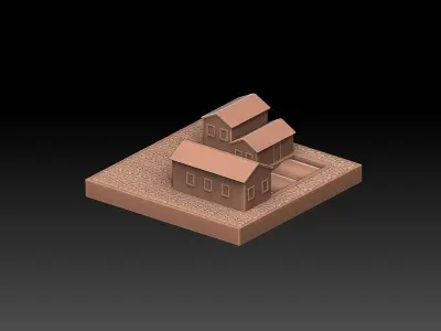 Simcity 2000 Buildings 3D print model