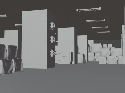 abandoned building      Low-poly 3D model