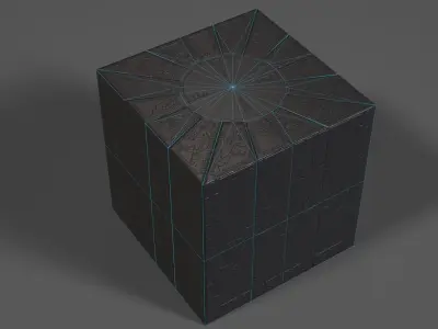 Hellraiser puzzle box lament configuration Low-poly 3D model