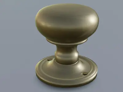 Door knob Low-poly 3D model purchase