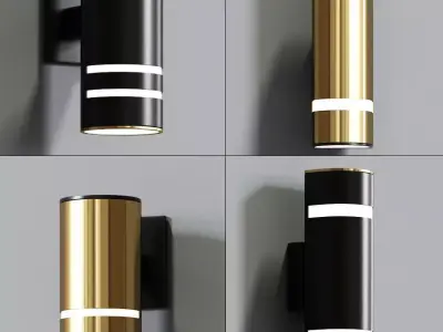 Modern Wall Lamp Set 3D model