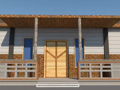 Exterior Design for simple house  3D model