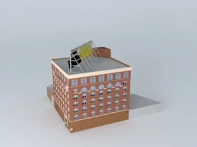 Texas School Book Depository as in 1963 Free 3D model