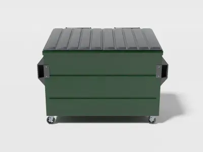 Street Dumpster Low-poly 3D model