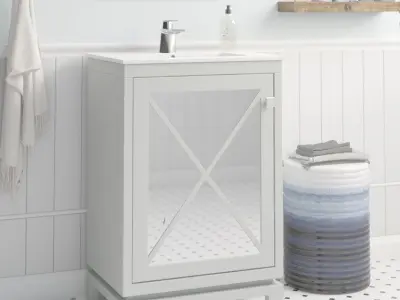 Ternes Single Vanity Set - 3 Colour 3D model