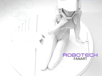 Robotech Vol 2 - Lisa Hayes full uniform 3D print model