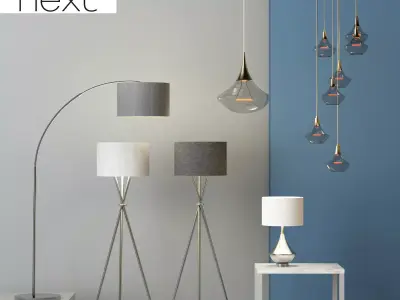 lamps collection Next 3D model
