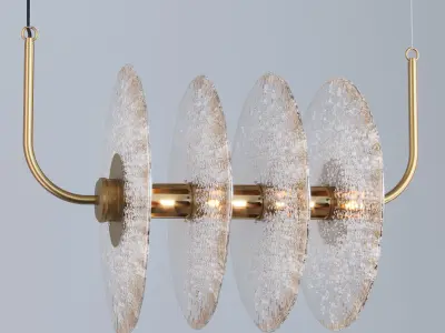 Sprinkled Glass Chandelier sku 25644 by Pikartlights Free 3D model