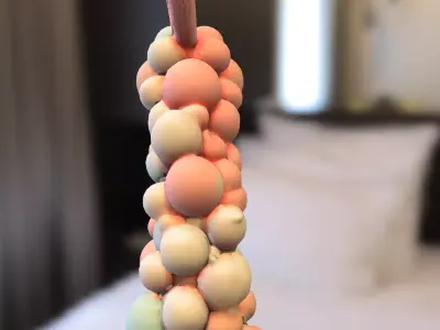 Bunny Balloon Arch Low-poly 3D model