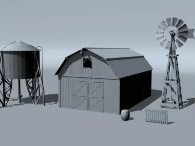 Barn 24002 3D model