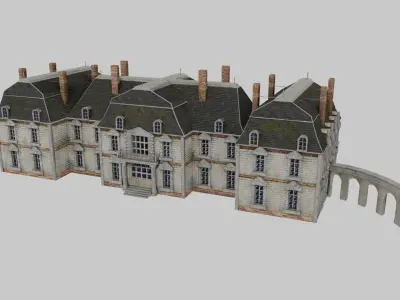 French XVIIIth century manor 3D model