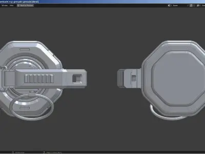 Sci-Fi Grenade 3D model