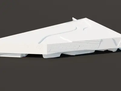 Phaeno Science Center by Zaha Hadid Low-poly 3D model