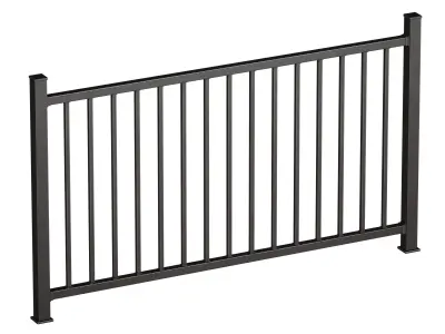 Metal fence 3D model shop