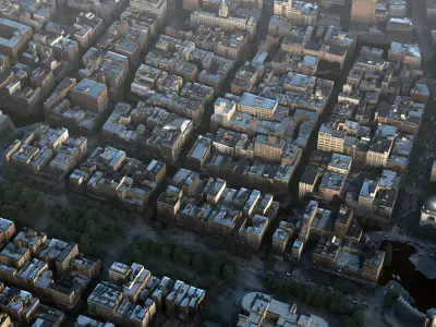 ground rupture Low-poly 3D model