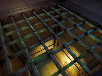 Modular Dungeon Kit with  Low-poly 3D model