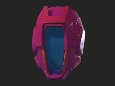 Project 1 - Pink  Defender Low-poly 3D model