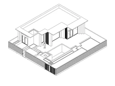 Flat villa 1 3D model