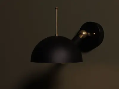Wall Lamp PBR Free 3D model