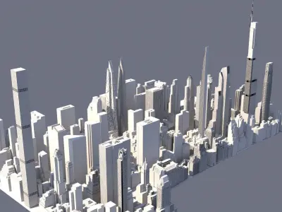 Manhattan  New York 3D model