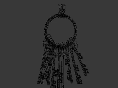 Keys cartoon 3D model