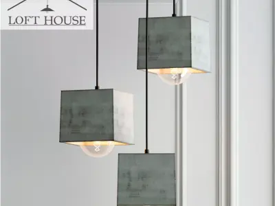 Hanging lamp LOFT HOUSE P-181 3D model