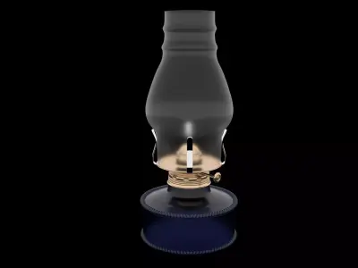 Traditional spirit lantern Low-poly 3D model