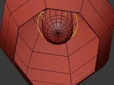 Untitled pendant light with multiple glass bulbs hanging from it 3D model