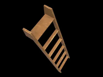 Old Ladder Low-poly 3D model