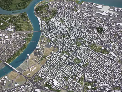 Belgrade Low-poly 3D model