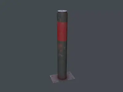 Post Barrier 3D model buy
