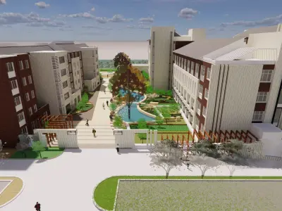 Homes and care center -A4 3D model